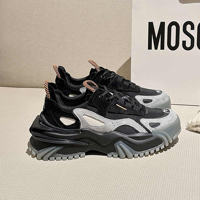 Internet Celebrity Dicken Sohlen Transparent Mesh Einzelnen Schuhe Frühjahr Neue Retro Casual Alte Schuhe Frauen S Ins Flut Plus Samt turnschuhe_voghion.com