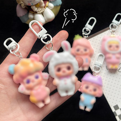 Piglet Girl Keychain Cute Sweet Girl Heart Japanese Style Ornament Instagram Cute Friend Gift Decorations