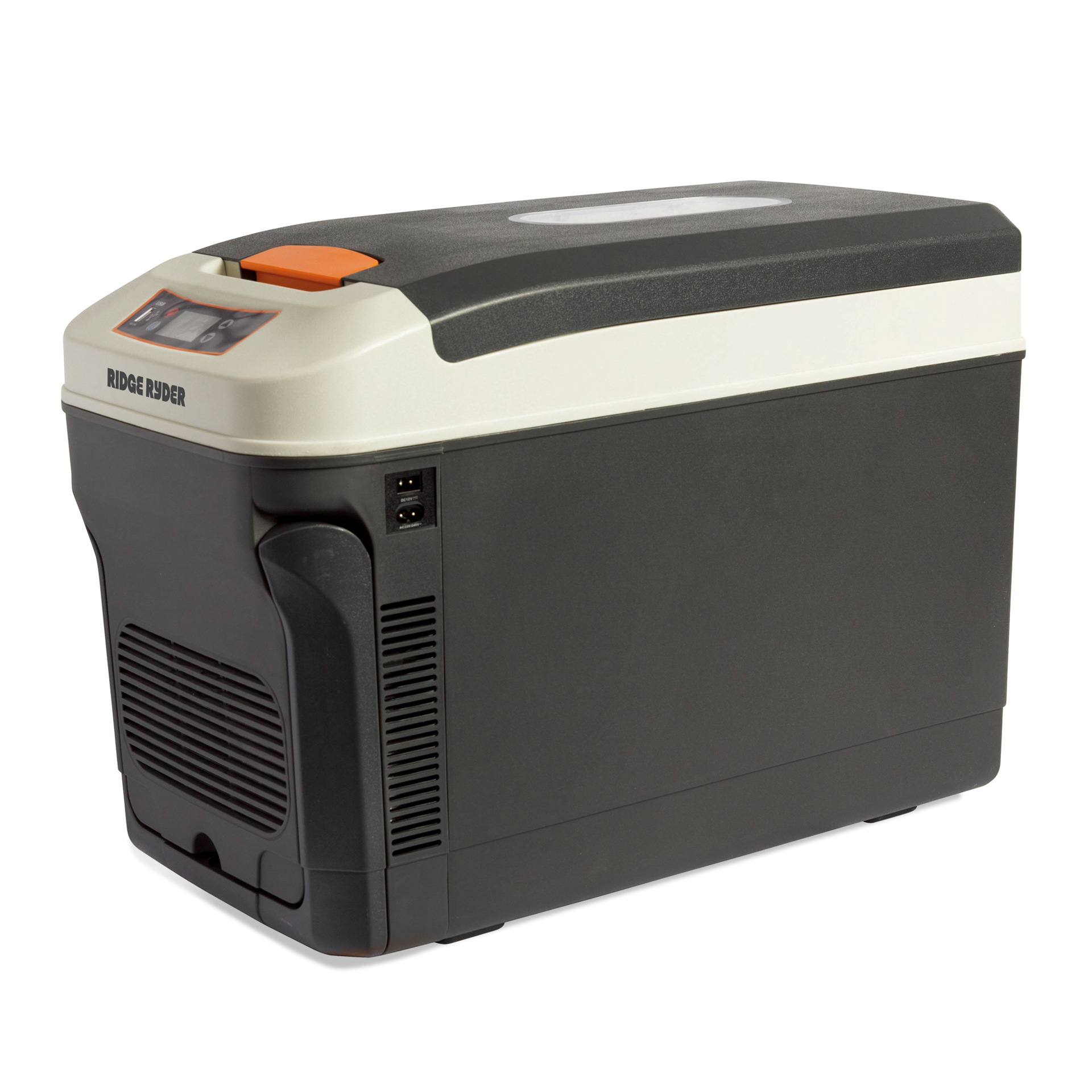 Nueva 35L gran capacidad al aire libre portátil pequeña refrigeración calefacción coche hogar coche de doble uso mini refrigerador con ruedas