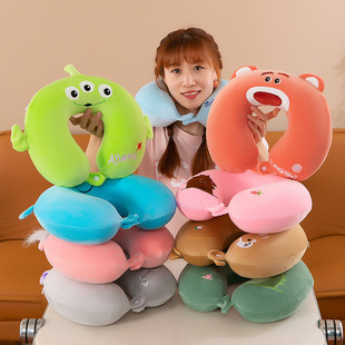 New cartoon memory cotton U-shaped pillow neck pillow pillow aircraft car sleeping U-shaped pillow neck pillow wholesale