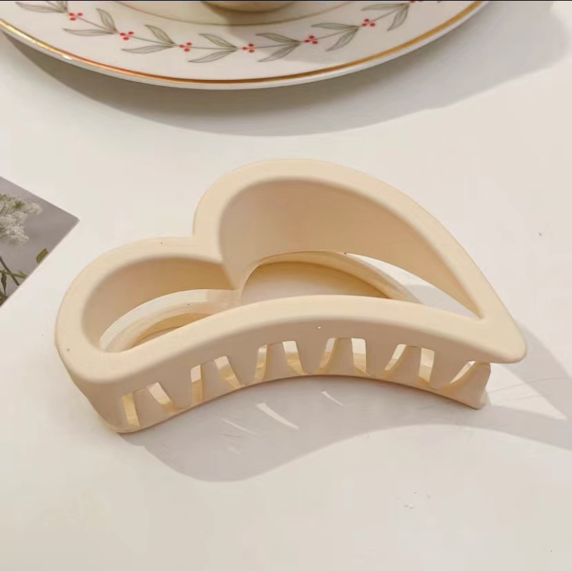 Horquilla de las mujeres espalda Cabeza esmerilado clip de pelo marrón horquilla Internet celebridad updo tiburón clip de alta calidad temperamento