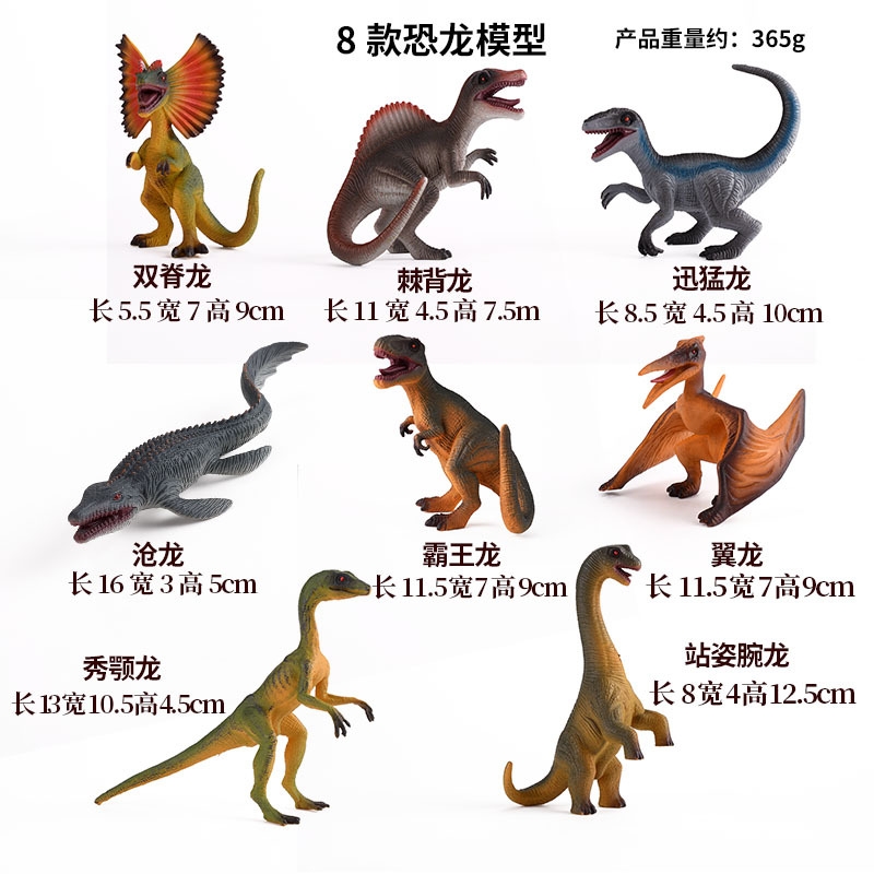 Modelo de Dinosaurio de Simulación de Plástico, Estático, Educativo, para Niños