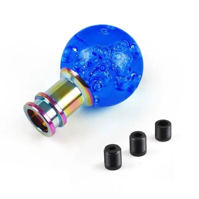 Cross-Border Car Modification Acrylic Crystal Bubble Gear Shift Knob Round Transparent Manual Gear Shift Handle Cover