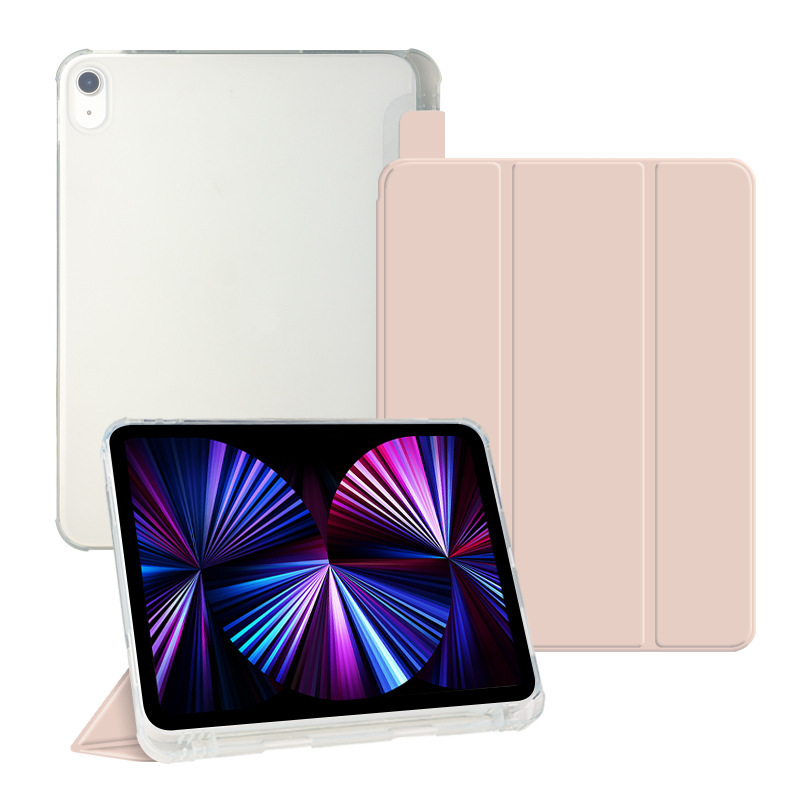 Ipad保護カバーpro10.5ペン付き溝10.2磁気吸引air 5皮カバーmini6三つ折りtpuソフトケース|undefined