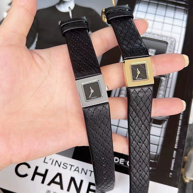 Mishali/米莉莎 Square watch, belt, Chanel style, simple and elegant design, light luxury style