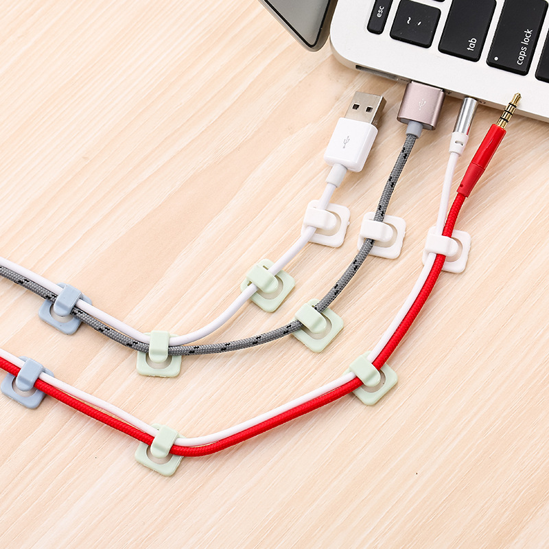 粘贴式迷你固线夹 理线夹墙壁固线贴 网线数据线整理器固线夹扣