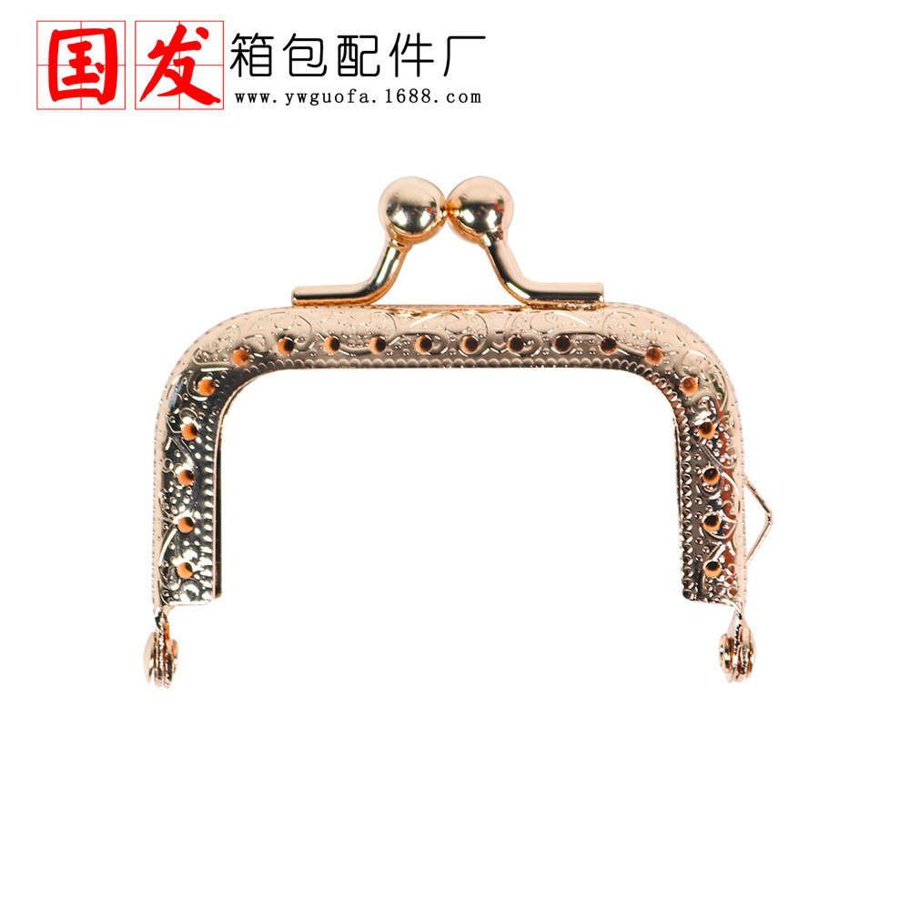 6,5 cm máquina de relieve cuadrada golpea Jinbu坑 mini oro   Fábrica directa de accesorios de maletas de China