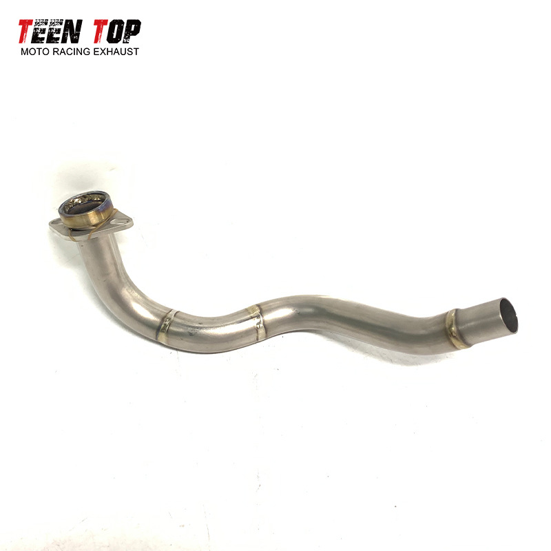 Suitable for motorcycle Forza 300/NSS300 modified front section titanium alloy elbow exhaust FORZA350 mid-section