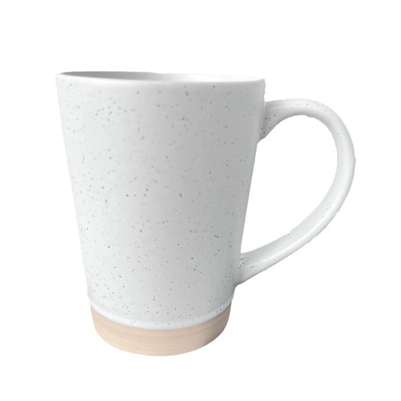 Creative simple two-color splicing mug Nordic style glazed ceramic cup Milk coffee oat cup wholesale