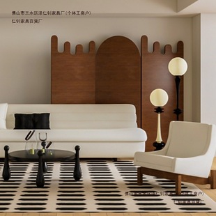 Second-Hand Household Screen for Small Apartments, Solid Wood Foldable Folding Screen, Mobile Living Room Partition Screen, Internet Celebrity Retro, Free Shipping
