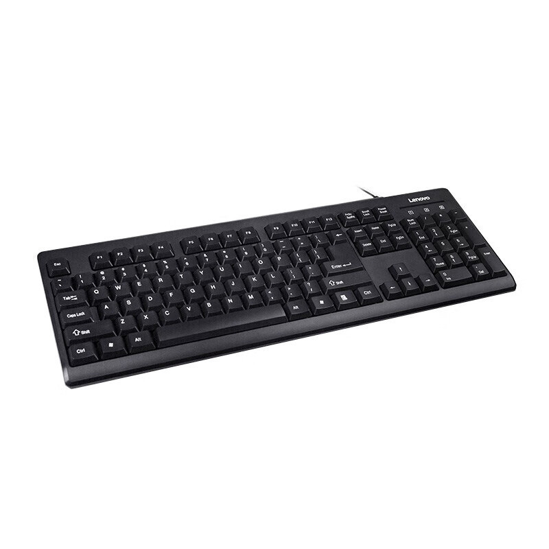 Lenovo (レノボ) キーボード有線キーボードK4800Sコンピュータオフィスキーボード黒|undefined