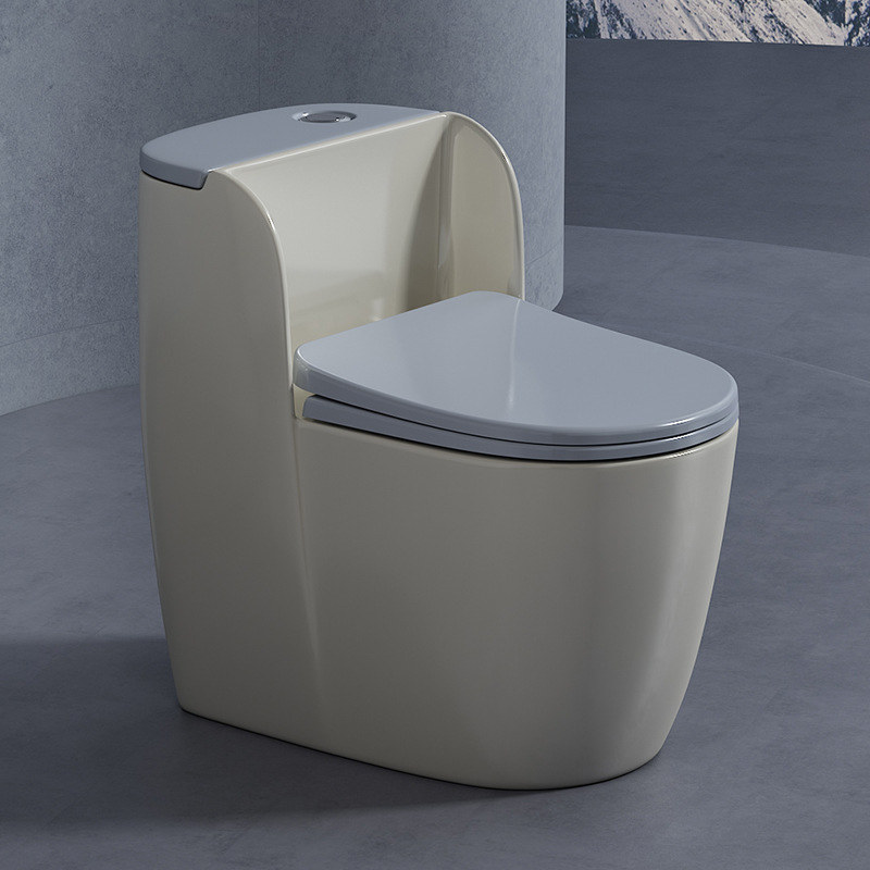 Nuevo Hogar personalizado interior anti-bloqueo de una sola pieza piso fila ultra-alto sifón moderno simple baño redondo al por mayor