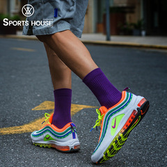 Sports House Men's Medium Cane Color Cotton Massage Insoles Summer Casual Sports Fashion Socks