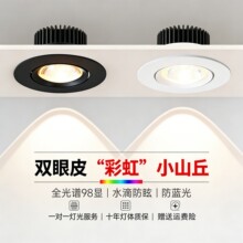 彩虹小山丘射灯led嵌入式COB防眩双眼皮客厅家用2026新款洗墙筒灯