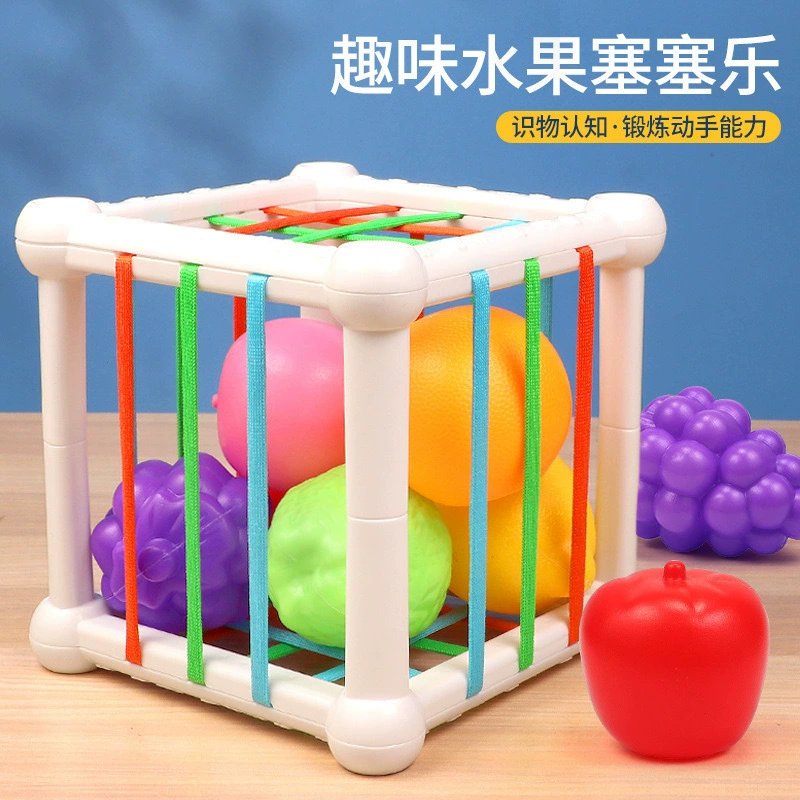 Rainbow geometric cognitive toy for baby, fine motor skills, early education, 6 month