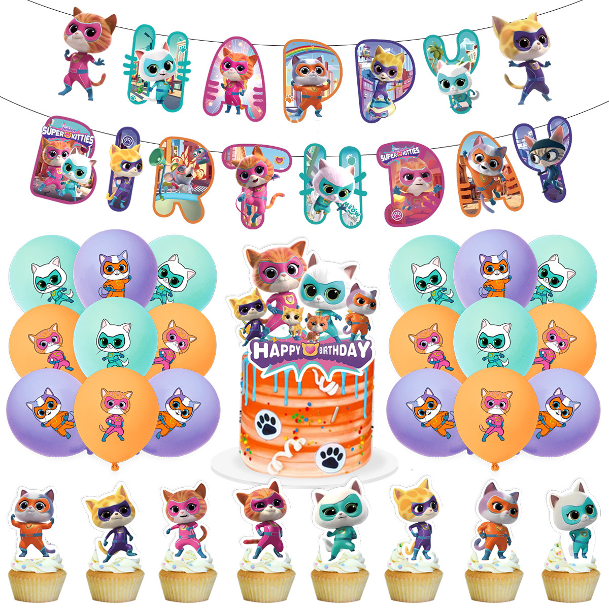 Super kitty super kitties theme party de...