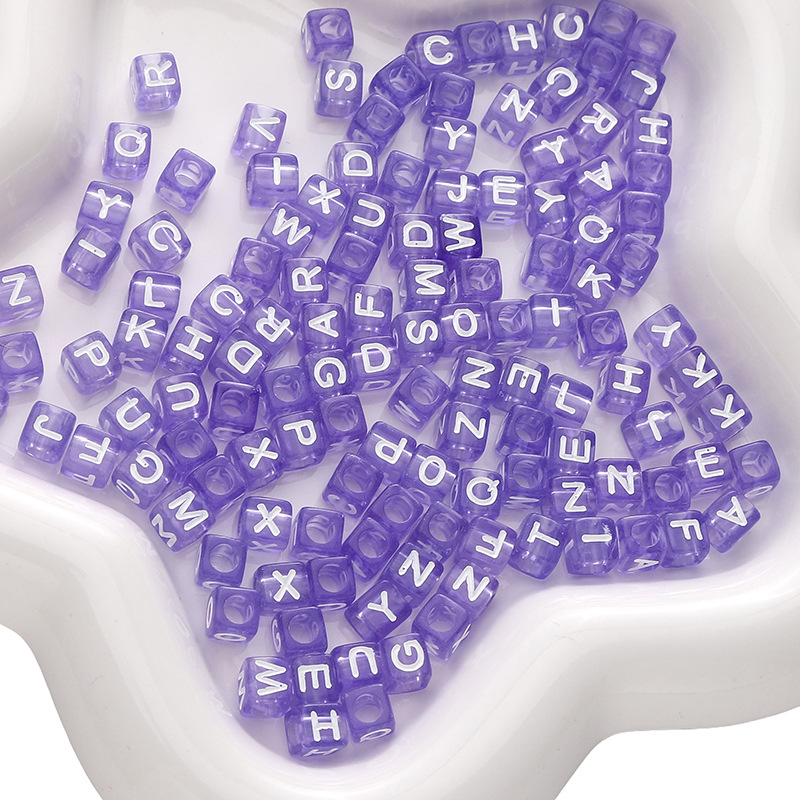 Purple 6x6mm 100pcs/pack