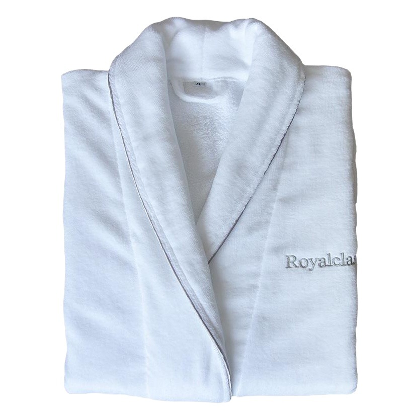 Five-star hotel cotton bathrobe cotton towel bathrobe soft absorbent men's and women's thickened autumn and winter nightgown