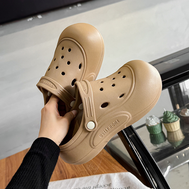 Croc cipele Ženske 2026. Indoor Home Debeli potplat Prozračne antibakterijske Vanjske papuče protiv klizanja Mogu se nositi Ženske papuče za luk