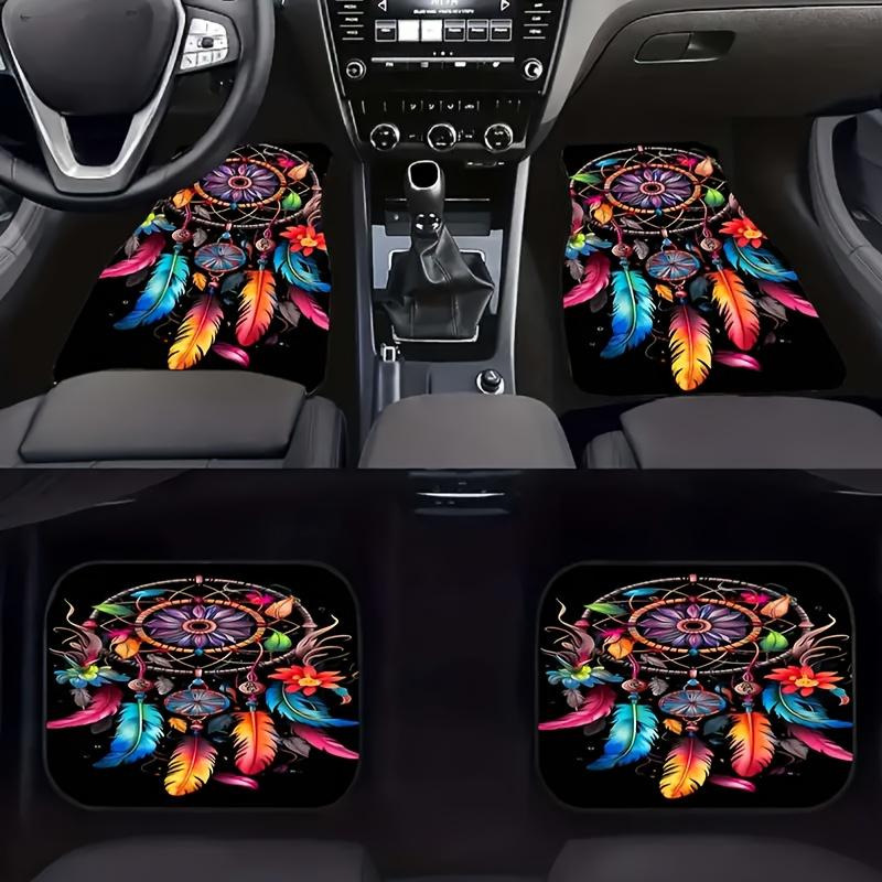 Cross-Border Hot-Selling Pattern Printed Car Floor Mats, Stain-Resistant, Water-Absorbent and Non-Slip Four-Piece Set, Etc. Can Be Shipped on Behalf of Others