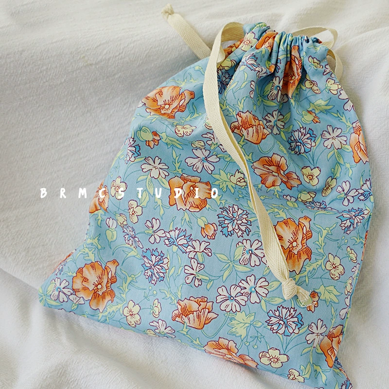 Capacious storage bag, brand cloth for traveling, drawstring