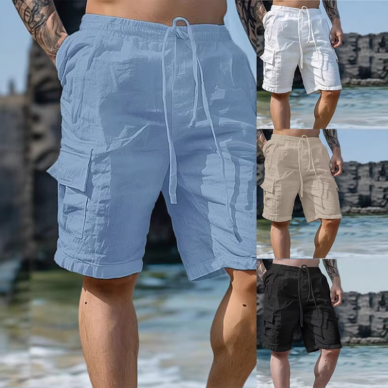 European and American Cross-Border Aliexpress Amazon New Summer Outdoor Sports Running Multi-Pocket Cargo Shorts Men's Clothing