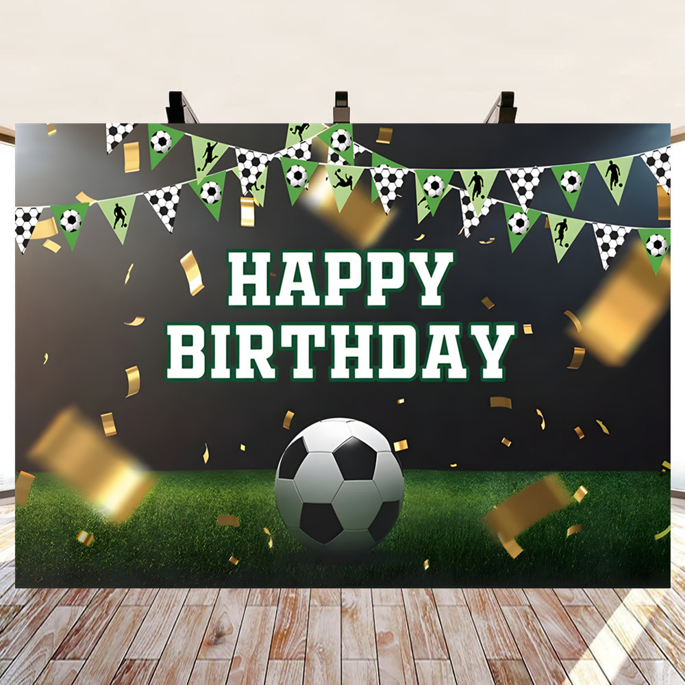 Fútbol transfronterizo decoración de cumpleaños tema de fiesta globo tela de fondo Copa del Mundo nuevo fondo de fotos