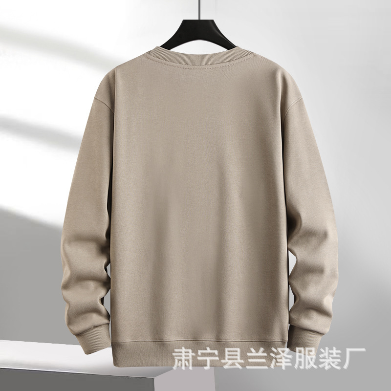 跨境大版320g华棉圆领卫衣批发加厚男女潮牌外套定制纯色打底上衣|undefined