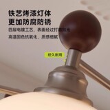 Люстра для гостиной в средневековом стиле из цельного дерева в стиле ретро, эстетика династии Сун, новый 2025 год, основной светильник для зала, комплект освещения всего дома