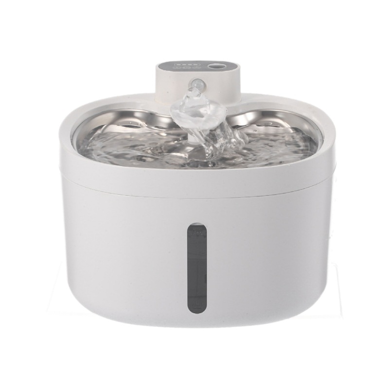Dispensador de agua para mascotas doméstico de acero inoxidable transfronterizo, sensor inteligente recargable de larga duración, dispensador de agua extraíble y lavable para gatos