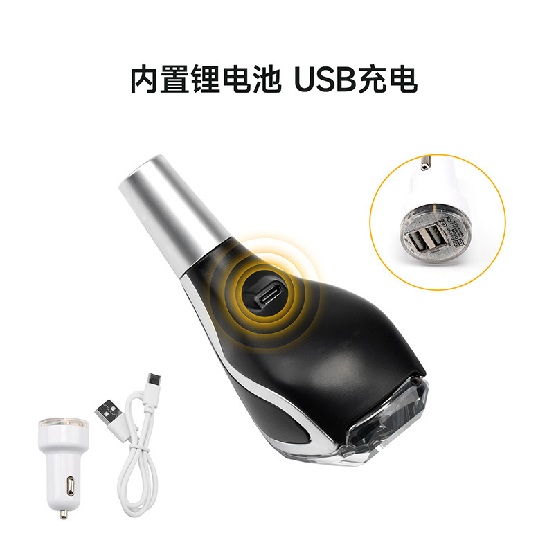 Cross-Border Popular Car Led Luminous Gear Handle Universal Gear Automatic Crystal Handle Fashion Amazon