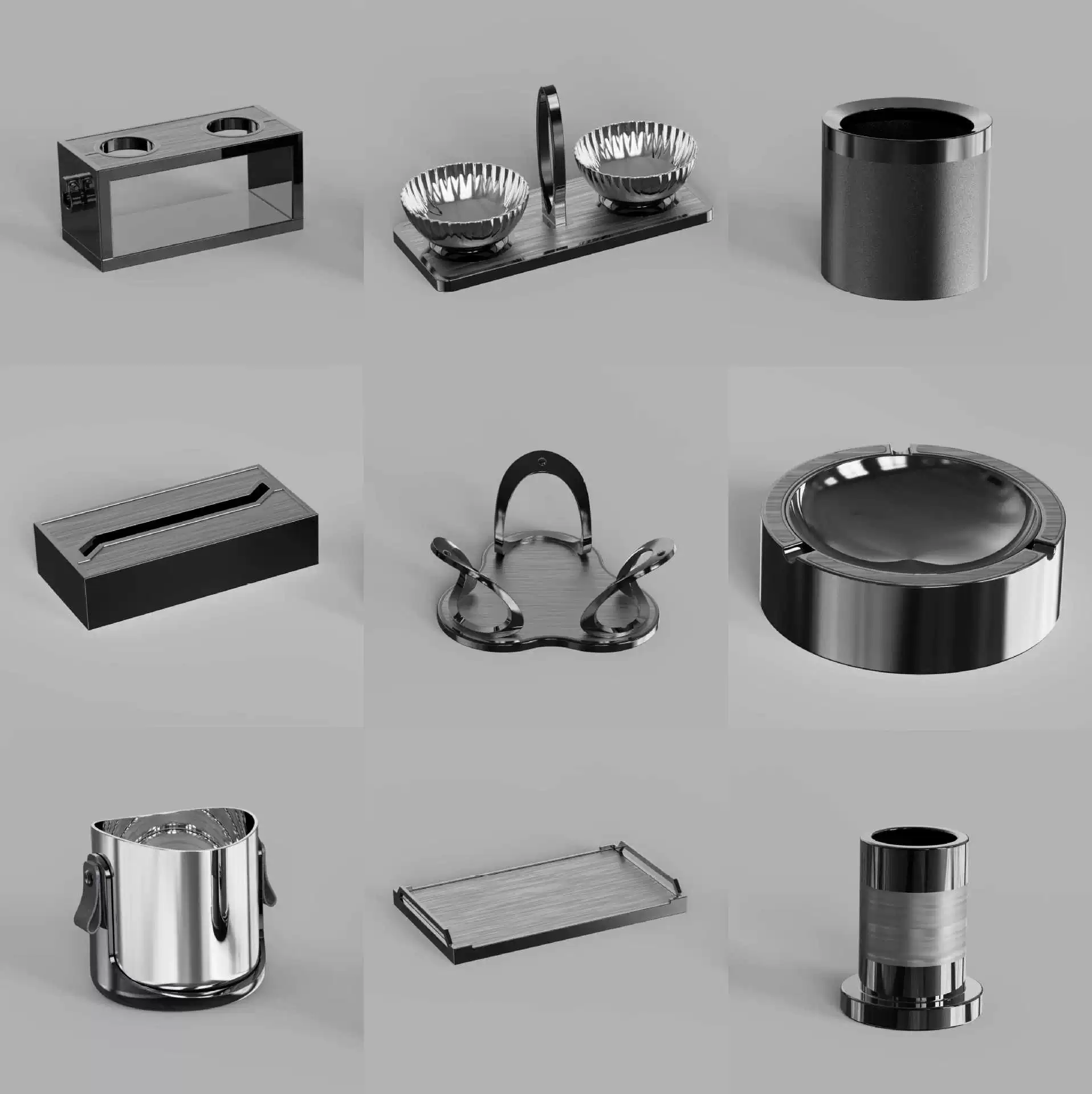 KTV набор комплектных принадлежностей Новый матовый алюминиевый фруктовый лоток легкий и простой настольный набор