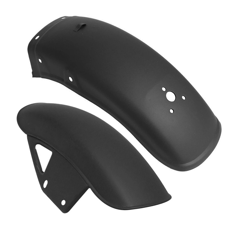 Motorcycle Mudguard Suitable for Gn125 Retro Modified Mudguard Matte Black Front and Rear Mudguard Gn125 Mud Tile