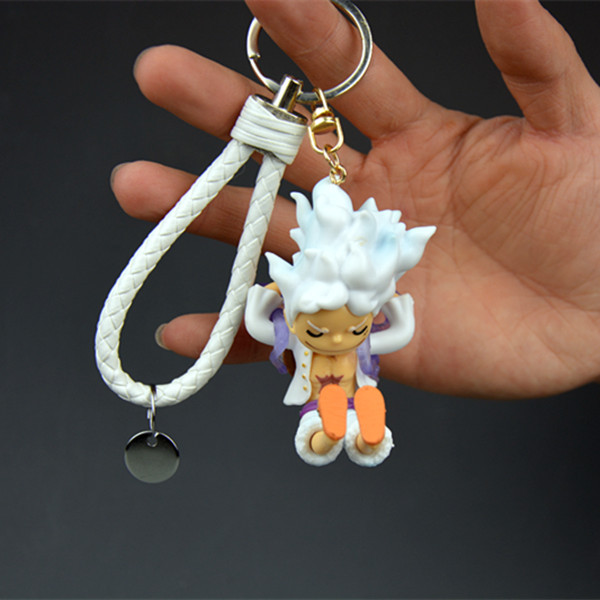 Una pieza hecha a mano Nica Luffy colgante periférico llavero grab máquina muñeca caja ciega TikTok adornos