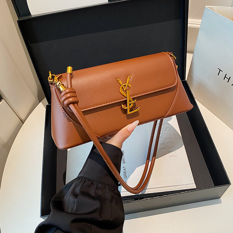 2026 New Cross-Border Women's Niche Versatile Baguette Bag Luxury Shoulder Bag Crossbody Bag European And American Style Underarm Bag - Thumbnail 4