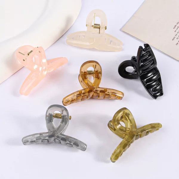 Jelly-Colored Mini Claw Clips DIY Base Clip Shark Clip Small Bangs Hair Clip Base Accessories Hairpin