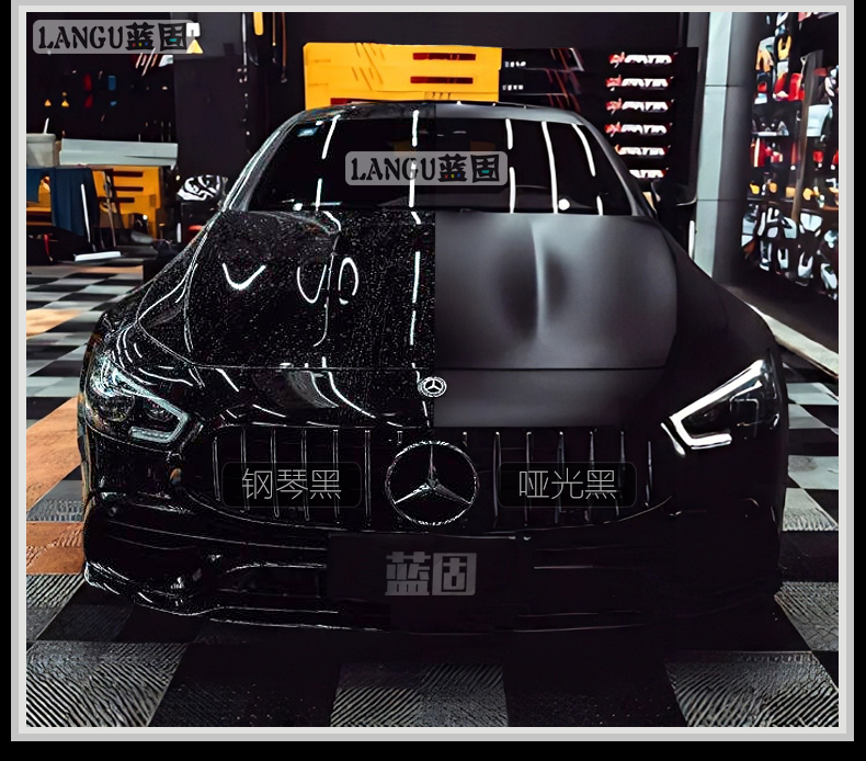 Car Color Change Film Carbon Fiber Sticker, Color Change Car Film, Black Interior, Body Trim, Blackened Trim, Glossy Black Film