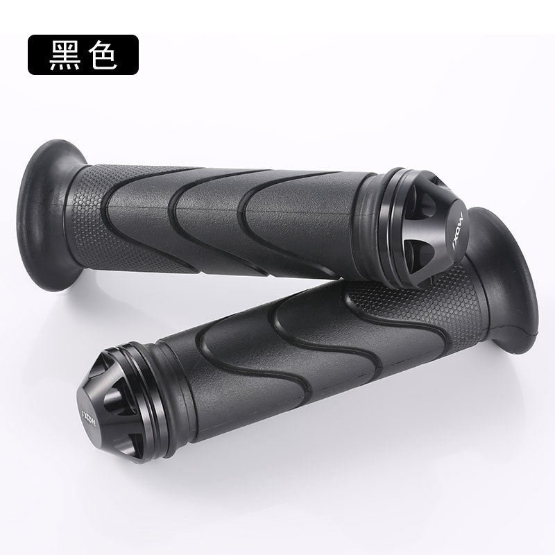 Motuoche Motorcycle/Scooter Modified Handlebar Grips Aluminum Alloy Throttle Grips (Motorcycle Handle Cover) - 223-handlebar-grips-black