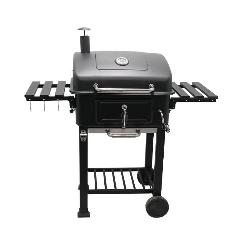 Parrilla gruesa de placa plegable puntual, parrilla de jardín doméstica, parrilla americana, parrilla comercial grande al aire libre