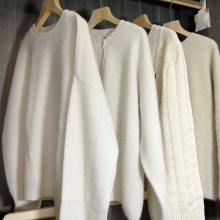 深圳南油秋冬季新款韩版加绒加厚羊绒毛衣针织衫品牌女装批发货源