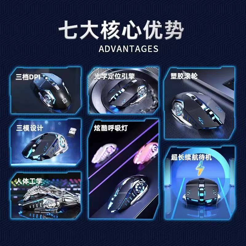 Hot Wheels, mute wireless mouse, mechanical gaming engine charging, laptop, bluetooth