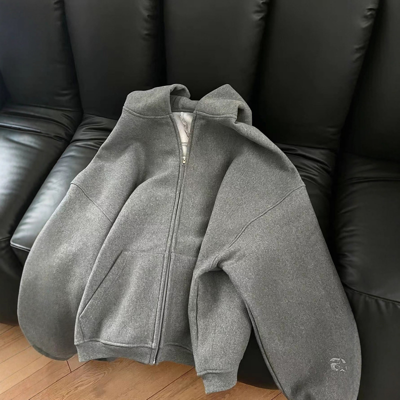 Alexander Star Hooded Cardigan Sweatshirt Unisex 2025 Autumn American Retro Jacket with a Cool Vibe Alexander Star Hooded Cardigan Sweatshirt Unisex 2025 Autumn American Retro Jacket with a Cool Vibe