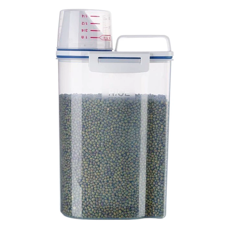 Ведро для риса в японском стиле Бытовое ведро для риса Банка для хранения насекомых Влагостойкая герметичная банка для муки Ящик для хранения зерна Корм для кошек Собака