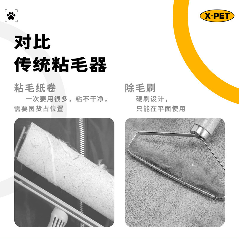 半圆中号橙色静电除毛手套宠物除毛刷神器宠物清洁脱毛手套批发|undefined