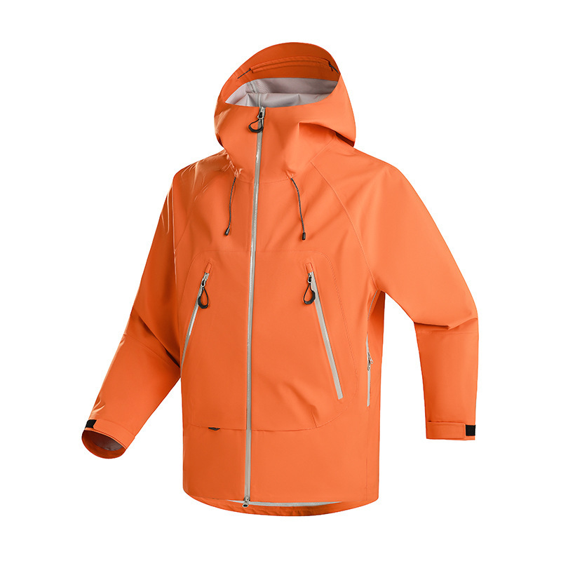 New Outdoor Rain God Hardshell Jacket for Men, Single-Layer Black Jacket for Women, Waterproof Jacket, Rainstorm-Proof Mountaineering Clothing