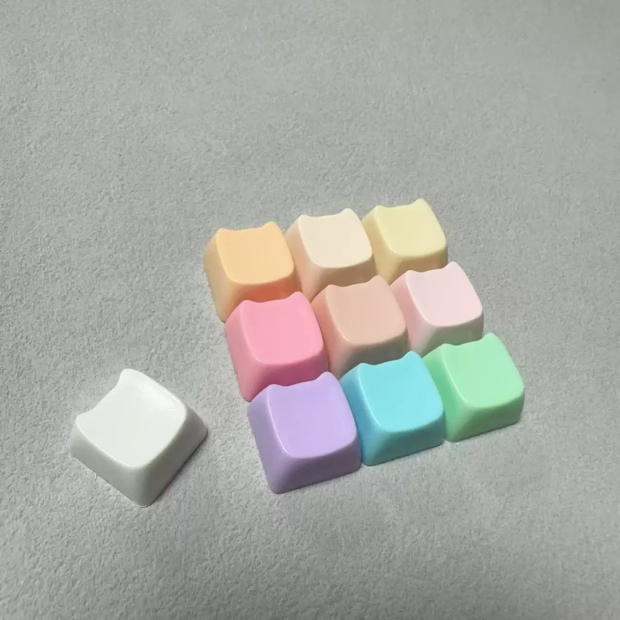 ABS-накладка XDA многоцветная клавиша крышка PC высокая прозрачная крышка круглая крышка M бобовое сердце голова капс, маленький медведь головка, крышка кота коготь силиконовая крышка