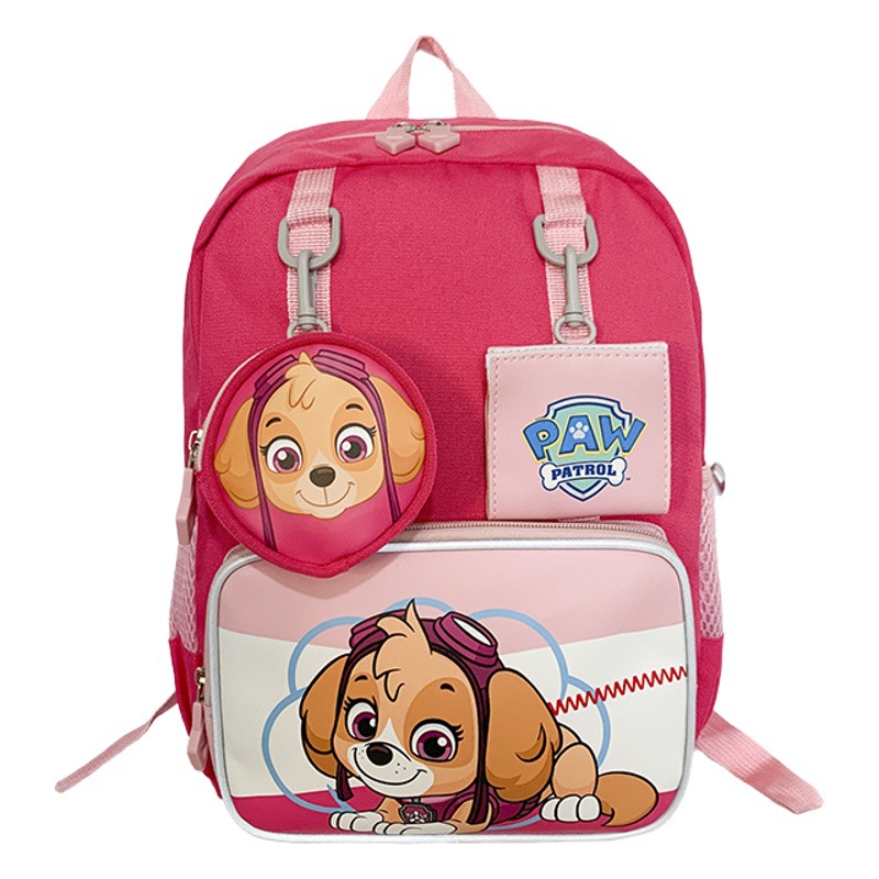 Children's schoolbag kindergarten grade one cute cartoon Wangwang brigade backpack boys and girls 3-7 years old wholesale