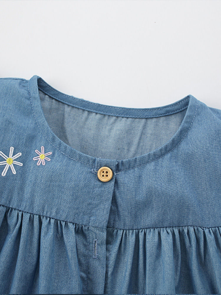 Malwee niños vestido de verano nuevo europeo y americano medio y pequeño estilo occidental niña princesa vestido image 3