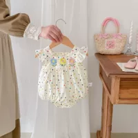 INS Baby Summer Baby Baby Baby Pots Summer Тонкий Принцесса Цветочная Одежда Новорожденная Категория Чистая