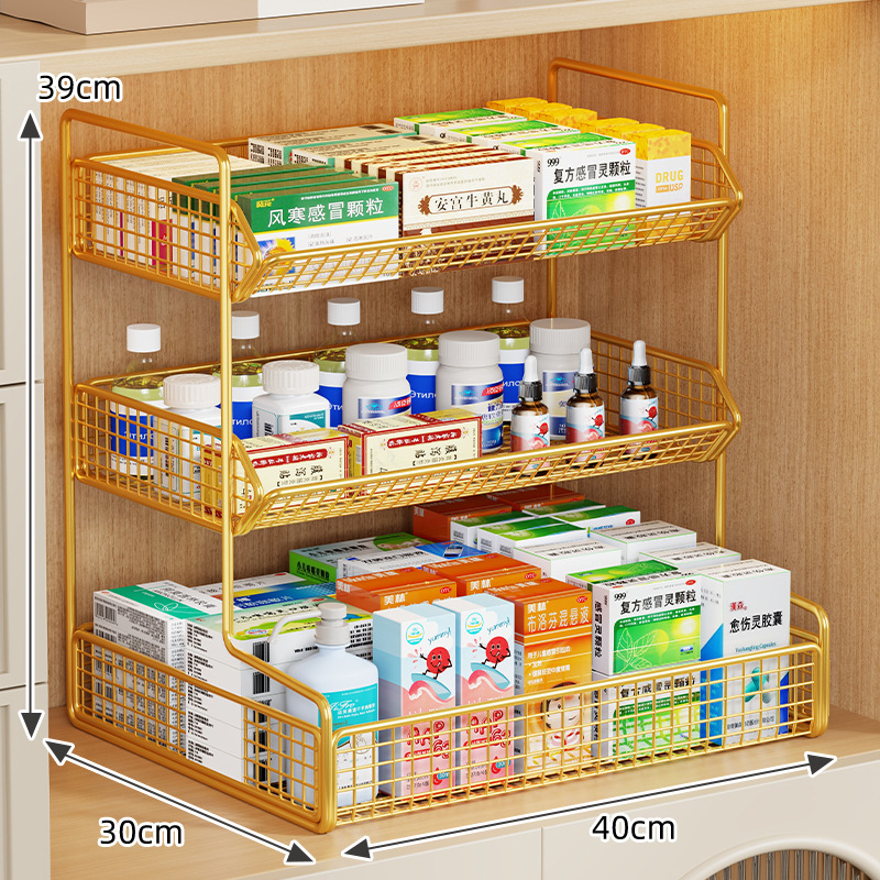 Caja Botiquín de Medicamentos de Hierro, Multiuso, para Medicamentos en el Hogar